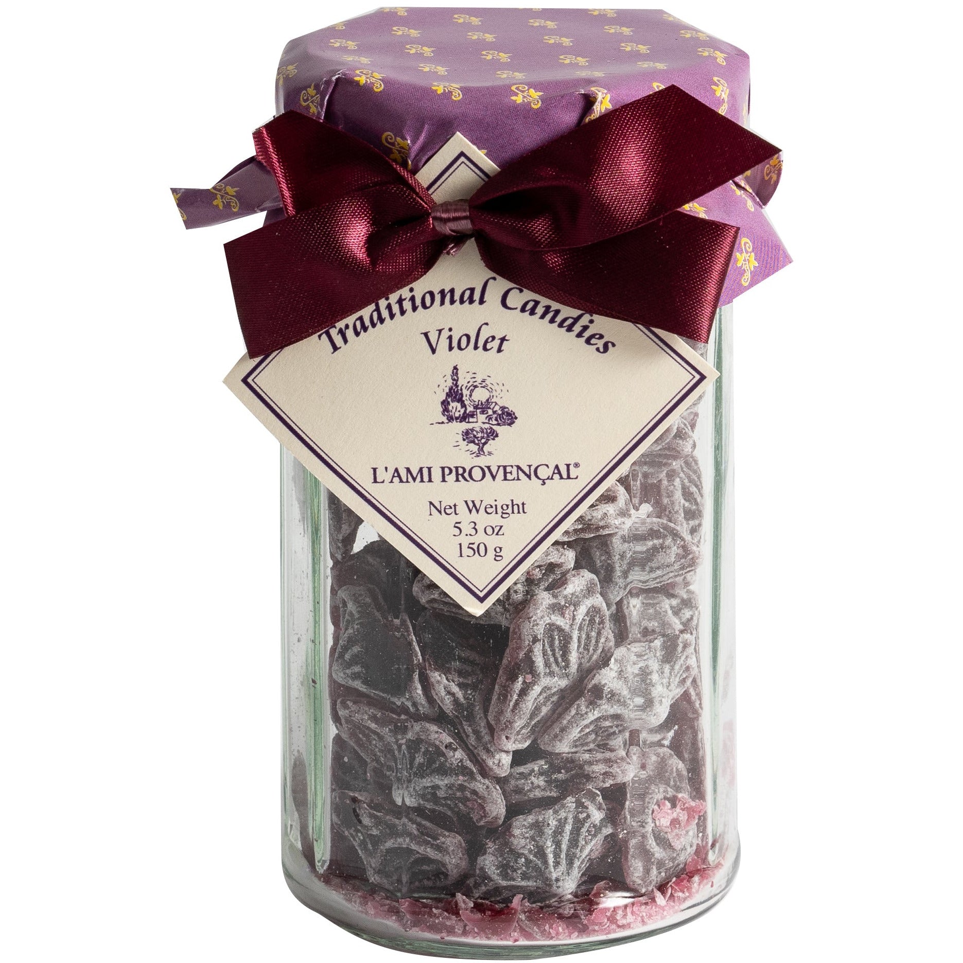 Caramelos tradicionales franceses de violeta (violeta)