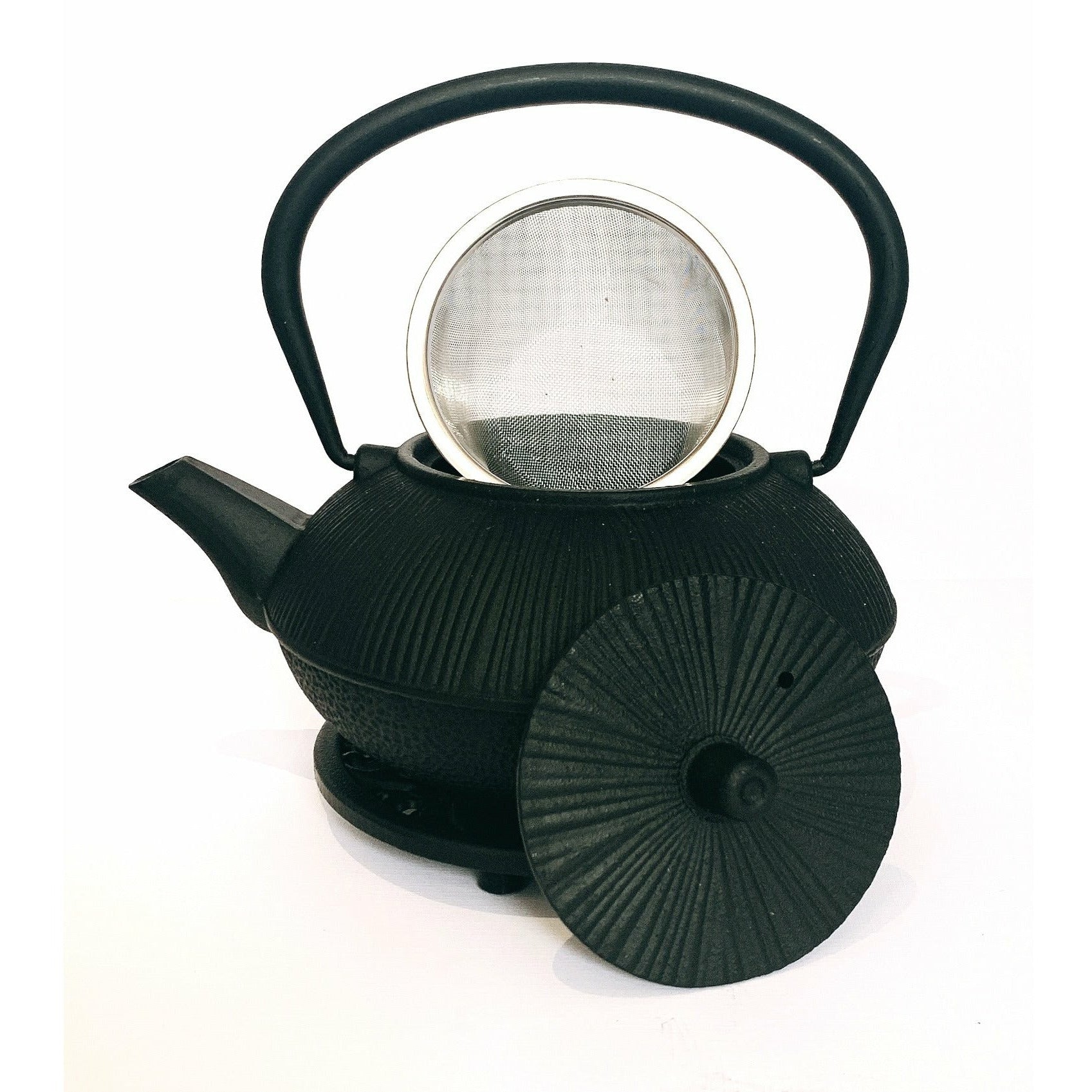 Teapot, Textured Black Iron