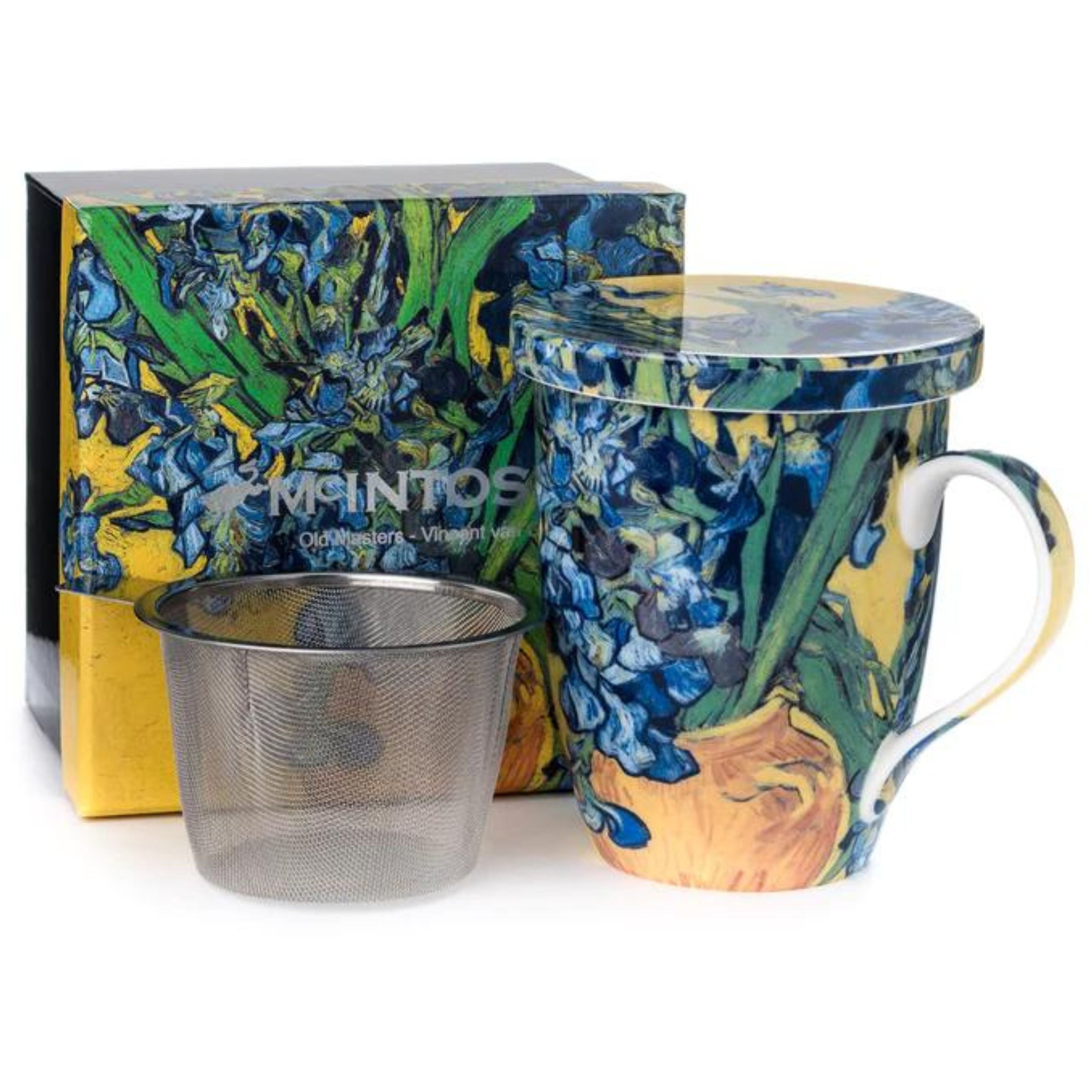 Van Gogh "Irises" Infuser, Mug & Lid
