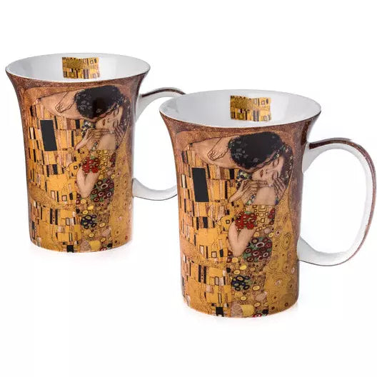 Klimt "Le Baiser" Paire de tasses