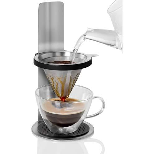 Cafetera de acero inoxidable para verter café