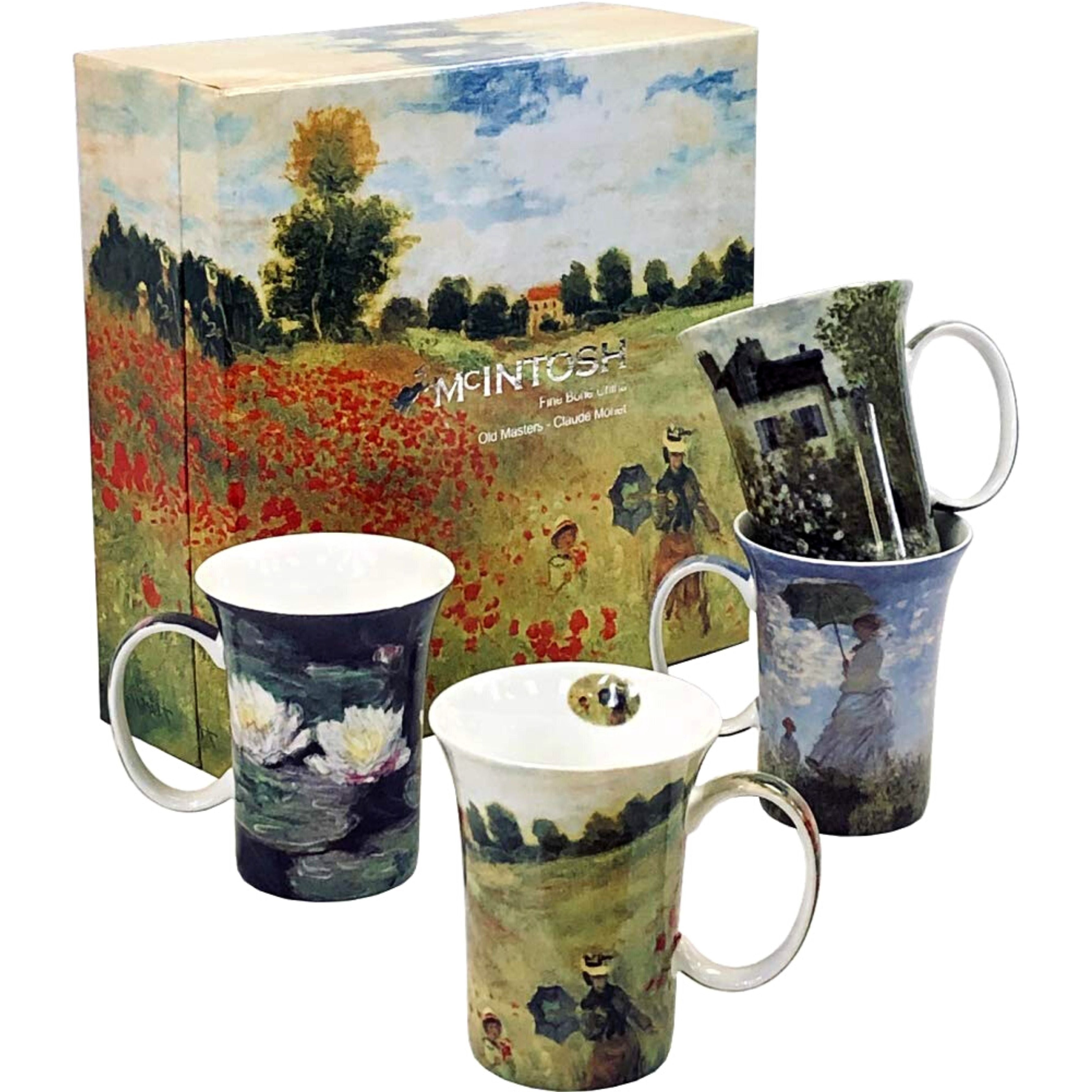 Juego de 4 tazas Monet