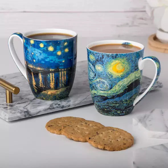 Par de tazas Van Gogh "La noche estrellada"