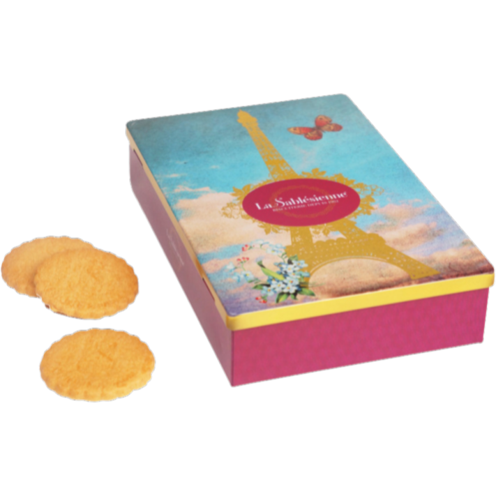 French Butter Shortbreads, Eiffel Tower Tin