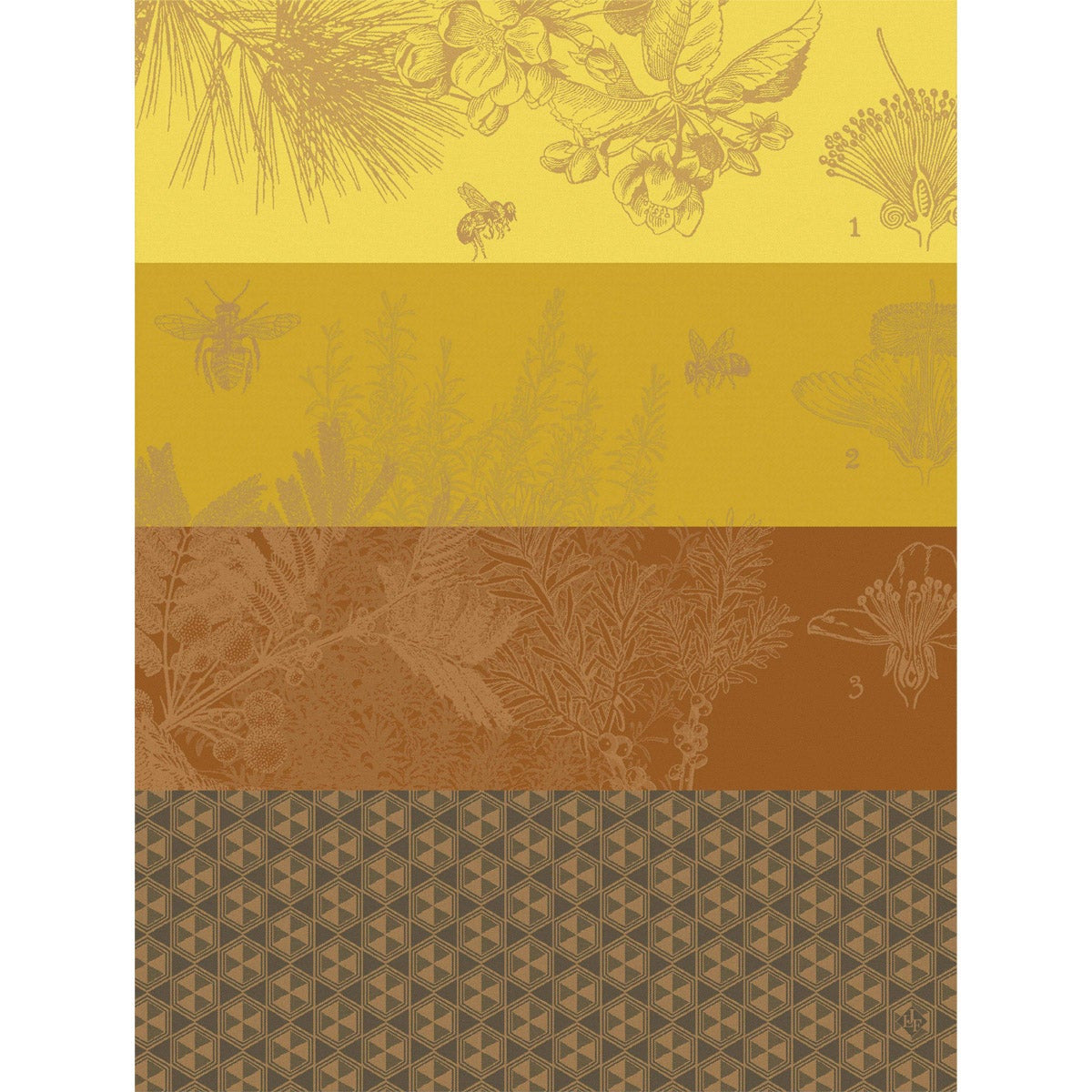 Torchon, Fleurs De Miel, Orange