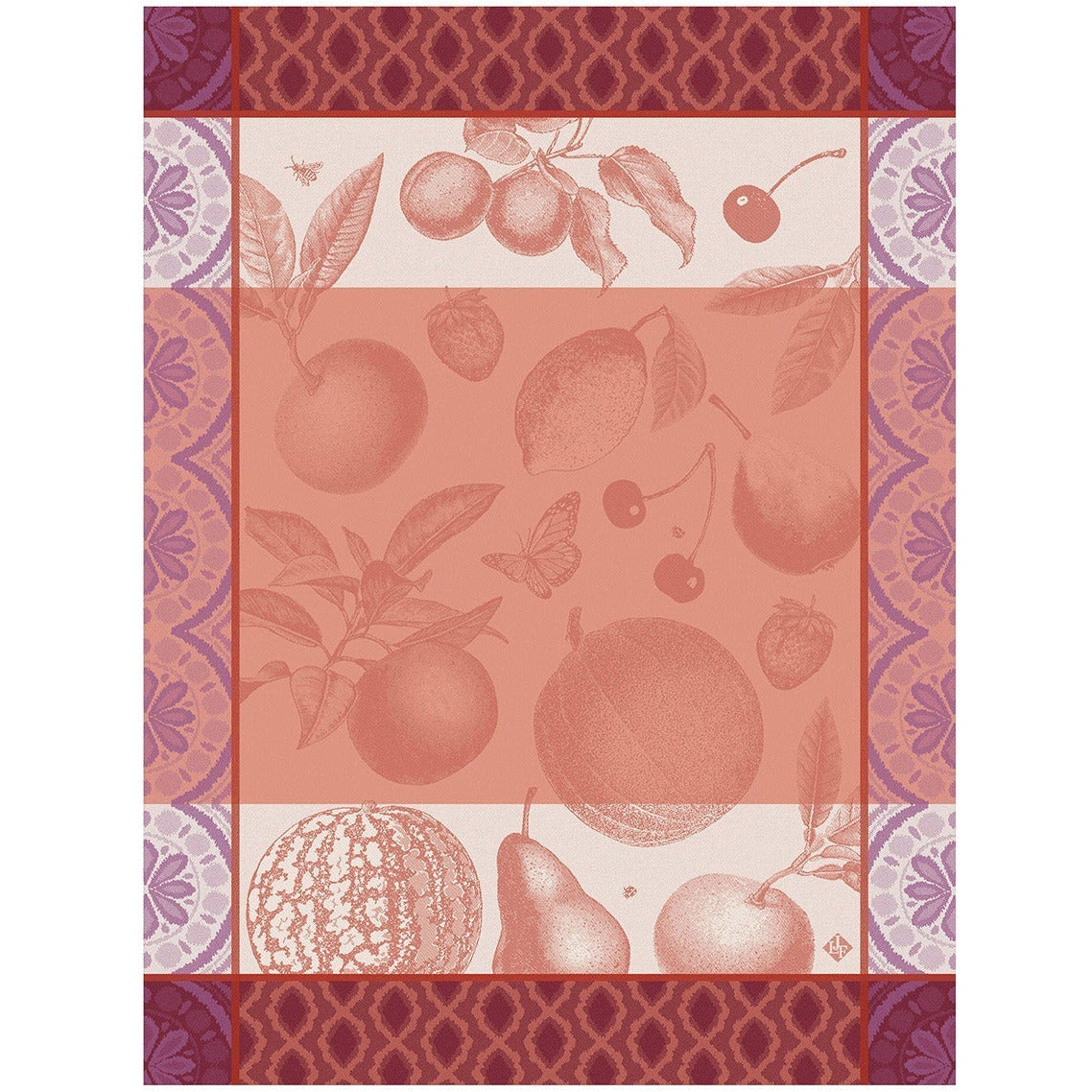 Paño de cocina, país francés, rosa