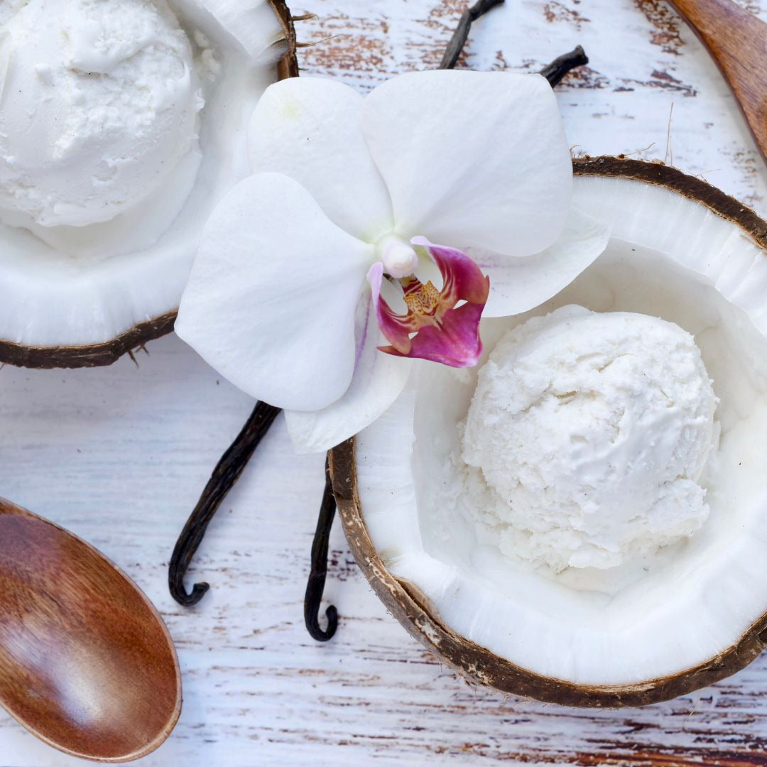 Té helado de crema de coco