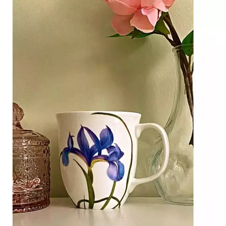 Collection Jardin "Iris Bleu" Tasse Java